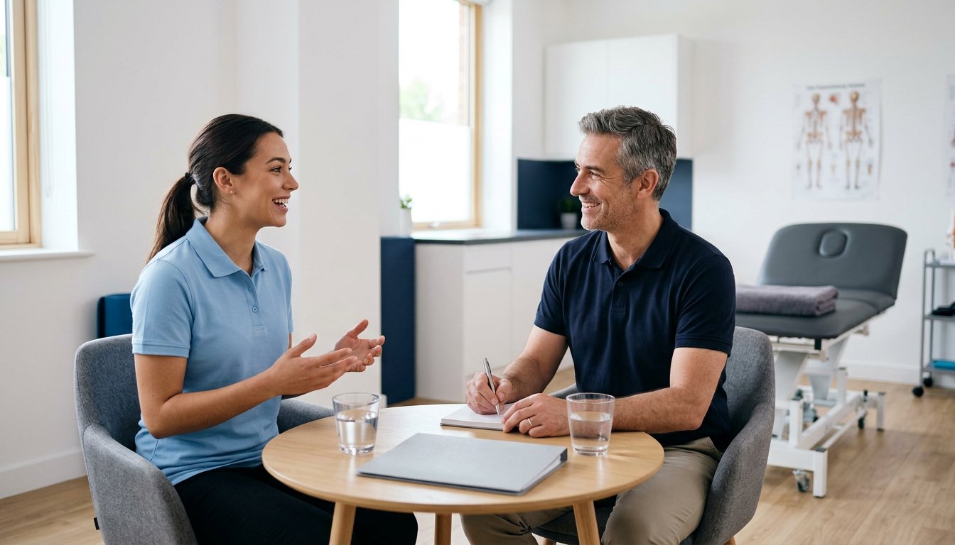 Bewerbungsgespräch an einer Physiotherapieschule